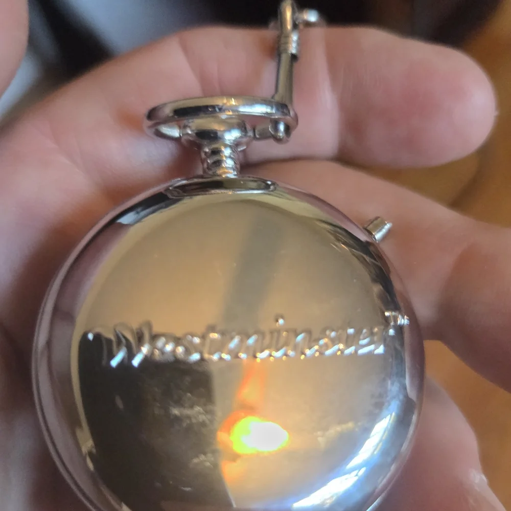 United States Army Silver Keychain And Pocket Watch By Westminster